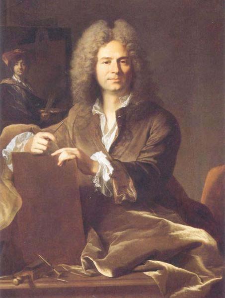 Hyacinthe Rigaud Portrait of Pierre Drevet (1663-1738), French engraver France oil painting art